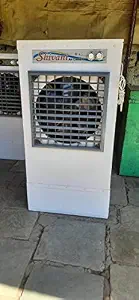 Shivani Eclectic Air Cooler Grey 60L; with Everlast Pump, Auto Fill, 4-Way Air Deflection and High Density Honeycomb pads; White & Grey Air Cooler