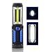 Produktbild Ecloud Shop® Inspection Wiederaufladbare Technologie Handfackel LED Lampe Arbeits Licht mit USB Ladeanschluss, Schwenkbarer, magnetische & Clip Taschenlampe für Camping, Jagen, Fischen Blau