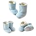 CHIC-CHIC Baby Infant Toddler Snow Shoes Boots Warm Winter (L: 9-12 months, blue)