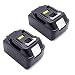 Produktbild 2 Stück 18V 5.0Ah Li-ion Ersatz Akku für Makita Werkzeug Batterie BL1850 BL1830 BL1840 LXT-400 194205-3 194309-1