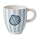 Produktbild Villeroy & Boch Montauk Beachside Kaffeebecher, 350 ml, Höhe: 10 cm, Premium Porzellan, Blau/Beige/Weiß