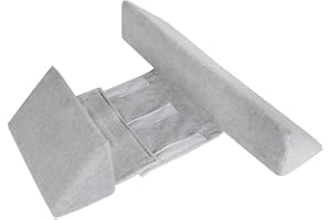 Bimhayuu Positioning Pillow Adjustable Triangular Side Pillow Side Sleeper Pillow Removable and Washable Waist Protector Baby Pillow Anti-Spitting Milk (Gray)