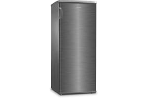 INFINITON ELECTRONICS INFINITON CV-A122I - Congélateur droit 140 litres Inox, cyclique, 4 tiroirs + 1 compartiment Flap, Calse A++/E