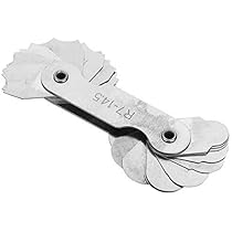 Calibro Raggio In Acciaio Inox - Set Per Misurare Superfici Convesse/Concave - R52-100mm Per Stampi E Utensili - Foto 3