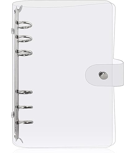 Classeur à anneaux Transparent en PVC, 6 anneaux r... - Grandado