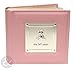 My 1St Year Baby Girl Photo Album - Faux Leather Pink Baby Picture Album