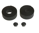 Racing Road Bike Black Cork Foam Handlebar Handle Bar Grip Tape Wrap + Plugs