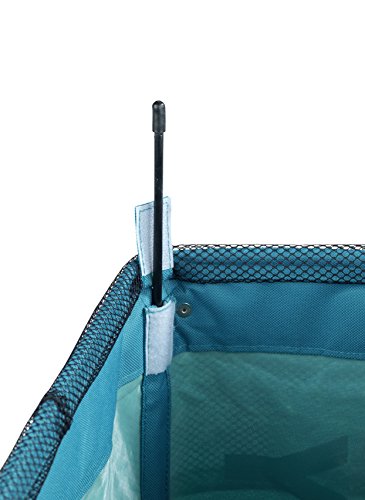Wenko 3450116100 Wäschesammler Corno Wäschekorb Fassungsvermögen 43 L, Polyester, petrol, 40 x 18,5 x 60 cm - 3