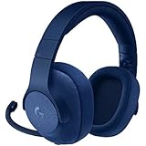 Logitech G433 Kabelgebundene Gaming Kopfhörer (7.1 Surround Sound, für PC, Xbox One, PS4, Switch, Mobiltelefon) blau