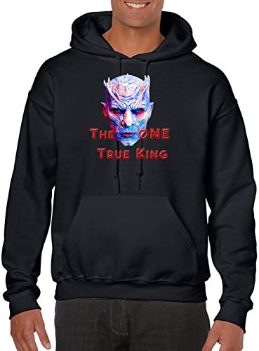 Mens Printed Funny Hoodies-One True King-White Walker Game of Thrones top gift