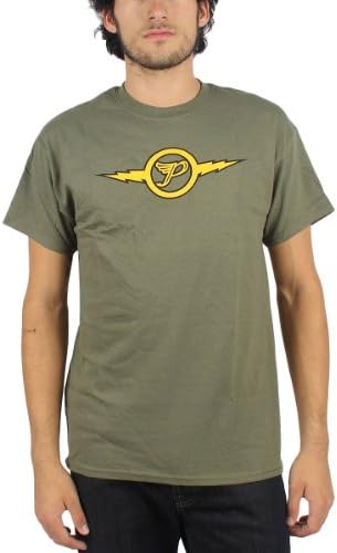 Pixies - Mens Lightning T-Shirt in Military, Size: Large, Color: Military Green