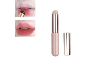 CTDWNT Silikon-Lippenpinsel mit Deckel, Silikon-Make-up-Pinsel, abgewinkelter Concealer, weicher Silikon-Lippenpinsel, tragbarer runder Kopf, Silikon-Make-up-Pinsel, Lippenpinsel