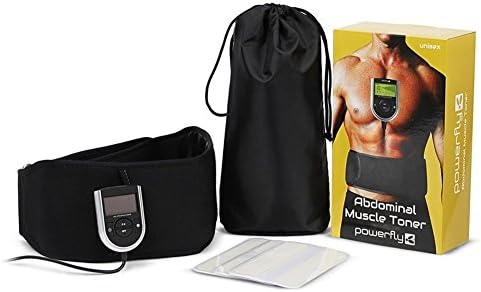 Flex Belt Ab Belt Ab Toner Muscle Toner Ab Workout Abdominal Belt EMS Belt for Men and Women,Black