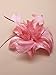 Dusky Pink Feather Comb Fascinator Brooch Pin Ladies Day Royal Ascot Weddings