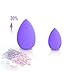 Dolovemk | 6PCS PRO Makeup Sponges, MICRO MINI Beauty Egg Blenders | Height:30mm | Expand When Get Wet (NON-Latex) (6 Colors)