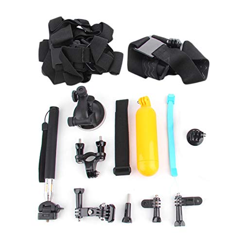 Preisvergleich Produktbild ForceShtrength Sportkamera 8in1 Fahrradkopf Brustgurt Handgelenkhalterung Einbeinstativ Set Kit
