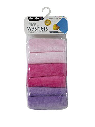 Mum 2 Mum Face Washers / Reusable Wipes CANDY (Baby Pink/Cerise/Purple) 100% Cotton