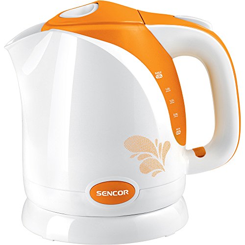 Sencor SWK 1503OR Schnellwasserkocher für täglichen Gebrauch (2000W / Volumen 1,5 l / Dreifachschutz / Orange)