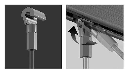 Bilderseil Perlonseil 150cm mit Cobra Haken, 10 Stück ! AN JEDER STELLE EINFACH EINHÄNGBAR !!!, Bilderseil mit Cobra-Haken PASST ÜBERALL in alle gängigen Standard Bilderleisten / Galerieleisten - 2