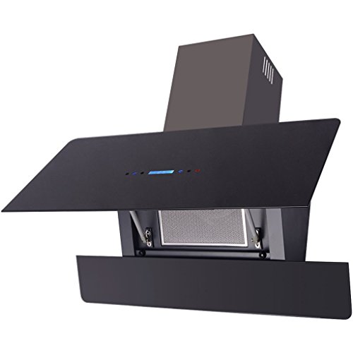 Preisvergleich Produktbild festnight Dunstabzugshaube mit Touchscreen weiß 900 mm Schwarz
