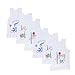 Littly Unisex Printed Cotton Baby Vests, Pack of 6 (White) RS.399.00