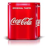 4 x 330 ml Coca-Cola Original Taste Einweg Dosen, Erfrischendes und koffeinhaltiges Coca-Cola Geschmackserlebnis für jeden Softdrink Liebhaber