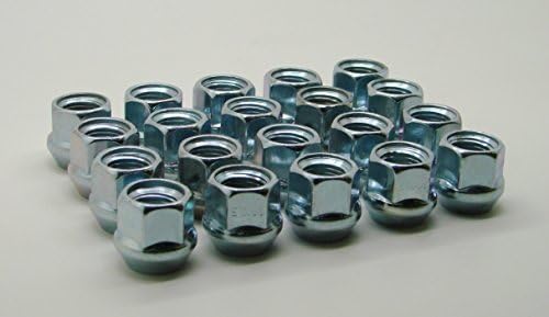 AccuWheel LNA-09160Z5O Zinc Finish Open-End Bulge Acorn Wheel Lug Nuts (9/16" Thread Size) 0.83" Tall - Pack of 20 Lugnuts
