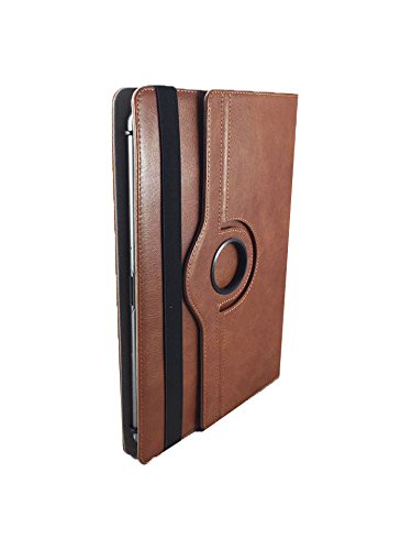 Echt Ledertasche Case für Lenovo ideapad MIIX 310-10ICR 10.1″ Tablet Schutz Hülle Etui + Touch Pen – 10.1 Zoll Leder Braun 360° - 6