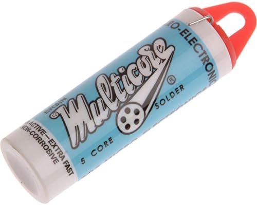 Precise Engineered Multicore M2 Ersin 5 Core Solder 0.7mm Diam. [Pack of 1] - w/3yr Rescu3® Warranty