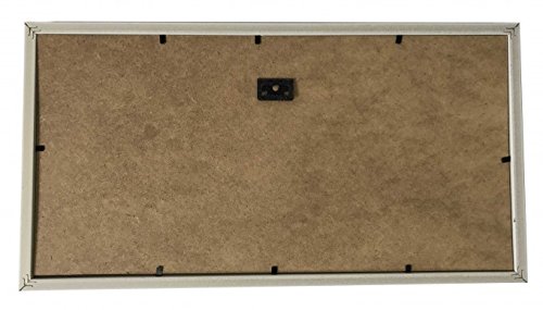 Fotorahmen Bilderrahmen grau für 3 Fotos mit Seil und Herz-Klammern 42 x 22 x 2 - 2