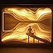 Produktbild Congshua Musikspiel in 3D Shadow Paper Night Light DIY kreatives Geschenk in Lightwork Openwork USB Bedroom - B