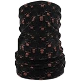 Kafatası Desenli &Ccedil;ok Ama&ccedil;lı Boyun Bandana, Siyah, Motosiklet ve Outdoor Aktiviteler i&ccedil;in Balaklava Buff