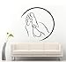 Produktbild Mrlwy Spa Massage Zeichen Aufkleber Vinyl Aufkleber Für Salon Relax Pamper Beauty Rest Adesivo De Moderne Raumdekoration Aufkleber 57X56 Cm