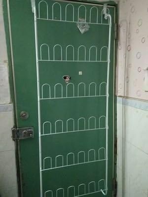 Iron SHOES RACK_The wall door and wall-mounted iron shoes rack multiple layers of Simple Living Room Bathroom toilet turnstiles admitThatBronzeThatLarge6Layer drop18Pairs of Shoes