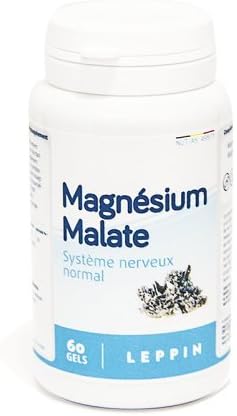 LEPPIN - Magnesium malate 60 capsules - HEAVY METALS chelator - High bioavailability - Natural food supplements