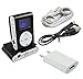 Produktbild iPrime® Mini MP3 Player mit LCD bis 32 GB ohne Micro SD Karte mit Kopfhörer, Ladegerät Netzteil Netzstecker, eingebautem Akku und Befestigungsclip - Schwarz