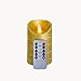 Produktbild Gold Glitzer Flammenlose LED Kerze, Flammenlose Echtwachs beweglicher Docht LED Kerze mit Timer Control geruchloses 8,1 x 12,7 cm – Golden