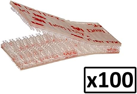 Kit Velcro 3 M Dual Lock SJ3560 Clear Extra Strong 25 x 47 mm Pack of 100 (200 Pieces)