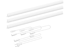 ENUOTEK Lamparas de Barra Apliques de Pared Tubos LED Conecta para Bajo Muebles Armario de Cocina T5 9W 573MM Longitud Una Lampara Luz Neutra 4000K Lot de 3 Lamparas