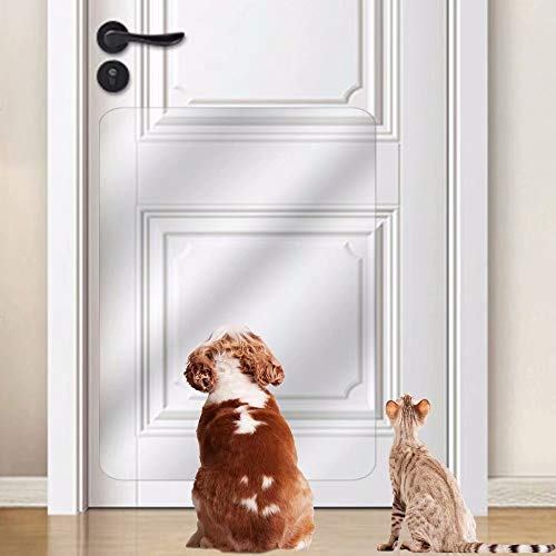 In hand Protector de arañazos para Puerta de Mascotas, Resistente, Flexible, Protege Tus Puertas y Paredes, Protector de arañazos para Puerta Grande y Transparente