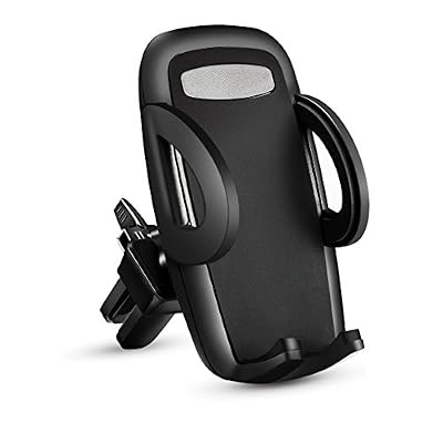 NONZERS Support Téléphone Voiture, Universel Support Voiture avec Rotation de 360 Degrés, Fixé Stablement à Grille d'Aération, Antidérapant et Antisismique, Compatible avec iPhone Samsung et Touts Autres Smar