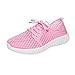 Produktbild Vectry Sportschuhe Damen Kinder Mädchen Air mit Keilabsatz Damenschuhe Sneaker Pumps Stiefeletten Sandalen Flach, Freizeitschuhe Mesh Atmungsaktive Antiskid Outdoor (EU35/CN36, Rosa)