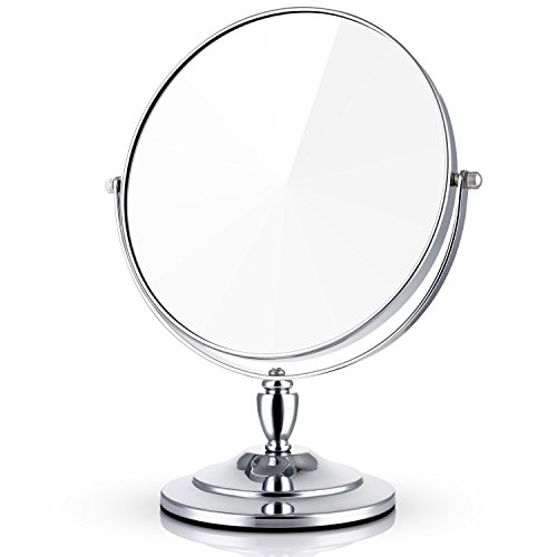 Miusco 1X / 7X Magnifying Double Sided 7 3/4 Zoll groß Tisch Kosmetik Makeup Spiegel, Rund