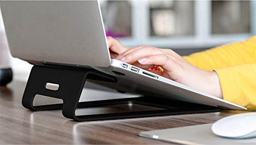 Koolertron Aluminium Laptop Ständer für Apple MacBook Air MacBook Pro und alle anderen Laptops (schwarz ) - 3