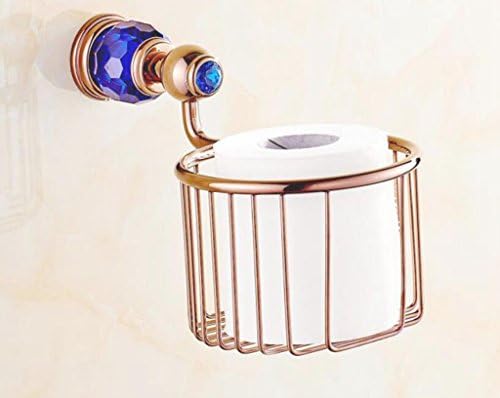 Crystal copper European style paper towel basket, marble rose gold paper towel basket, toilet paper holder, tissue box