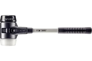 Halder 3727080"Simplex" Rubber/Superplastic Soft-Face Mallet with Cast Steel Housing, Multi-Colour, 80 mm
