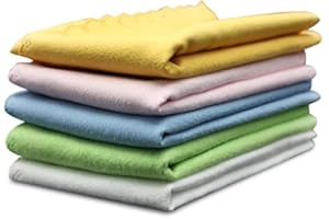 WALFRONT 5 Pezzi Panno per la Pulizia della Chitarra in Microfibra, Musicale Panno per la Pulizia Riutilizzabile Kit di Manutenzione Panno Pulizia Strumenti Musicali per Violino Violoncello Chitarra Pianoforte