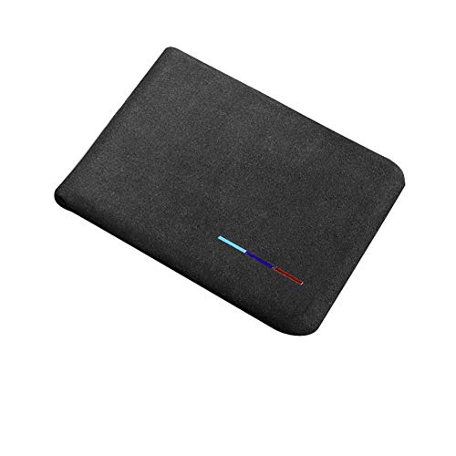 Preisvergleich Produktbild Rcraftn Mehrzweck-Kartenmappen-Etui-Halter Universelle, Langlebige, Stoßfeste Schlitz-Lederabdeckung Für Führerschein, ID-Karte, Debitkarte, Kreditkartenetui - Schwarz