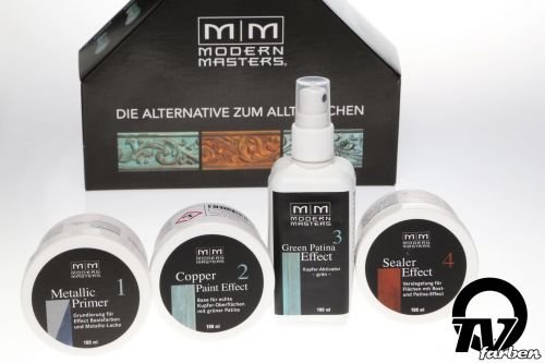 Modern Masters Kupfer Set 100ml - Kupfereffekt, Kupferpatina, Patina