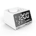 Produktbild YILANS Digitaler Wecker, Bluetooth-Radiowecker Zum Aufladen des Telefons Tablet Audio Music Clock Display Für Das Schlafzimmer, Wohnzimmer,Weiß